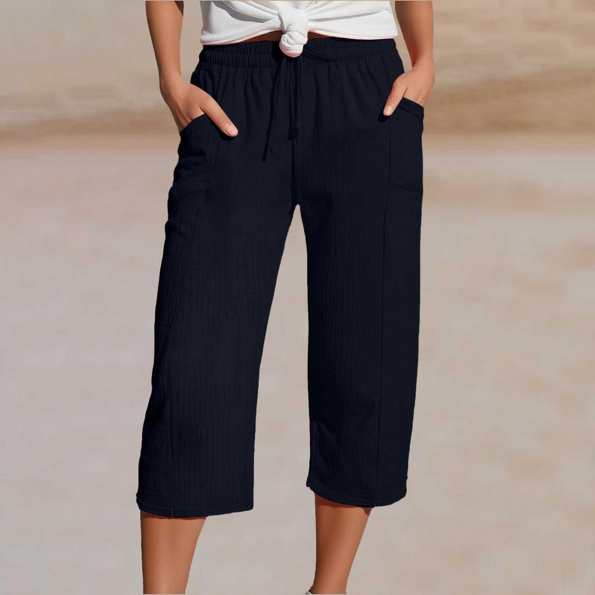 Cropped-Leinenhose Nele – Luftig & bequem