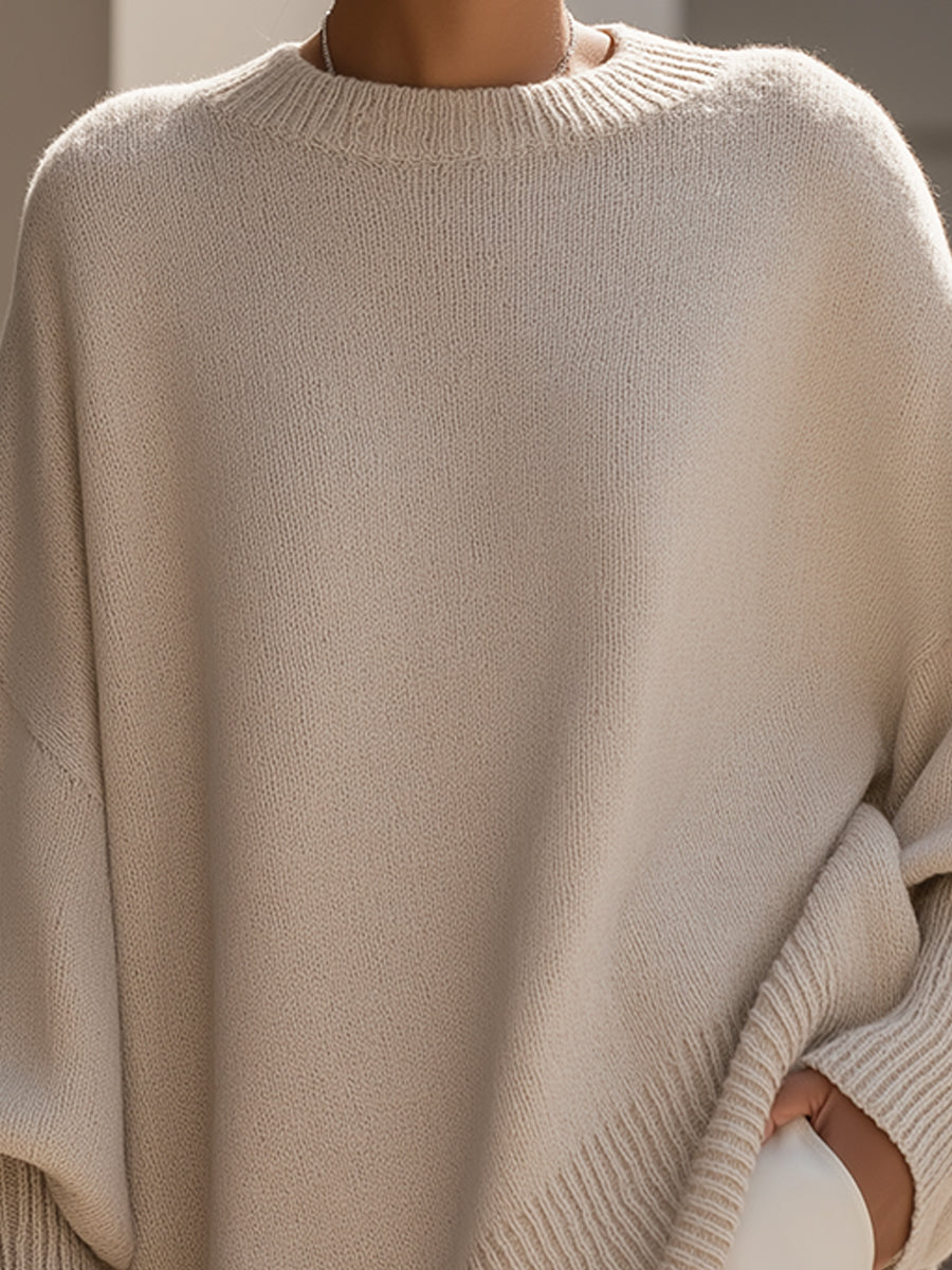 Oversized Pullover mit weichem Schnitt für Damen
