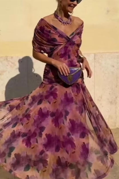 ANA | ELEGANTES MAXI-FALTENKLEID