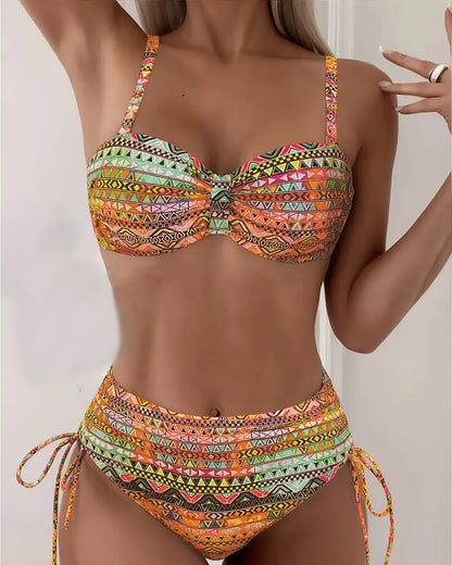 Jada | Sexy Ethnisches Druck Bikini Set