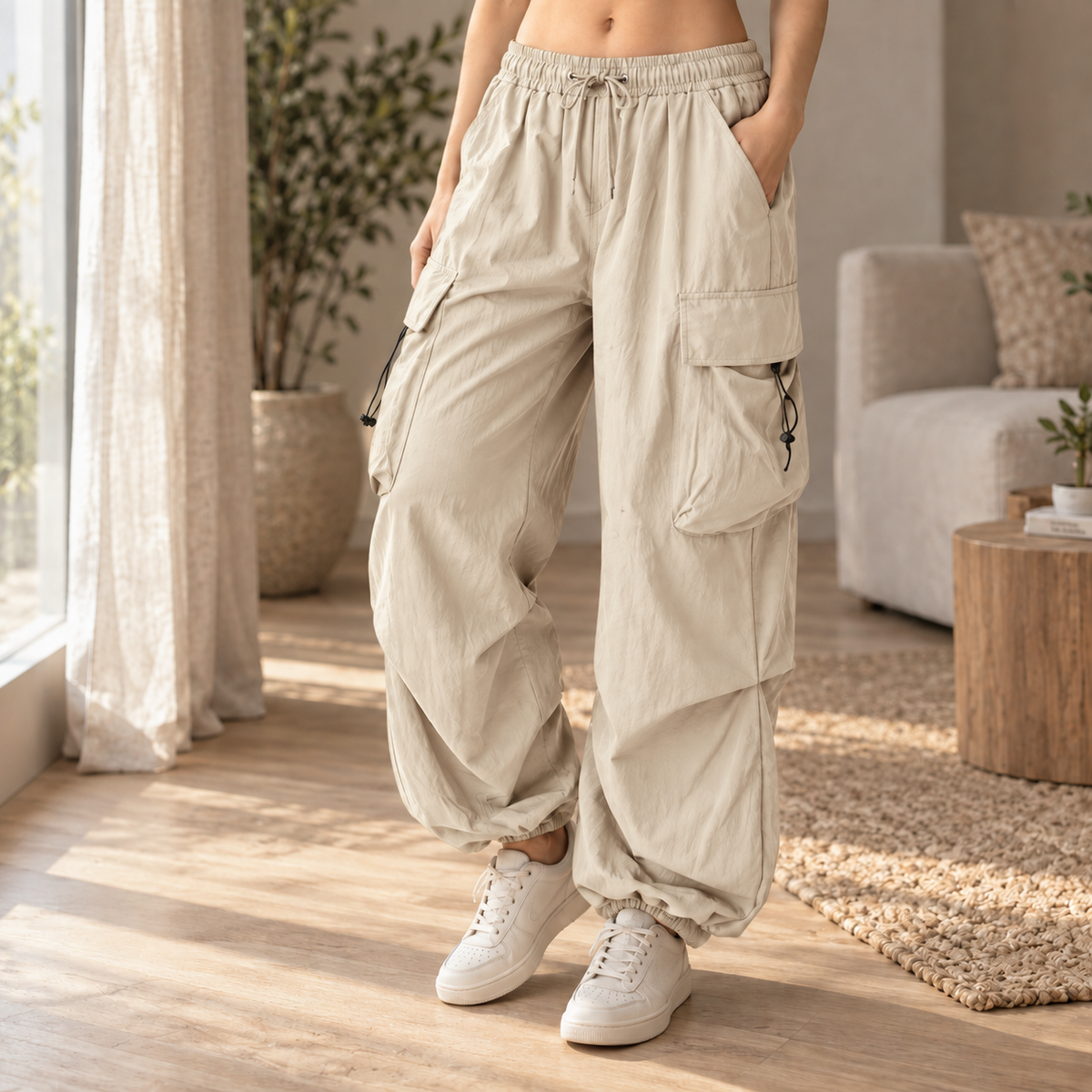 Cargo-Jogginghose Brigitte – Baggy mit Kordelzug