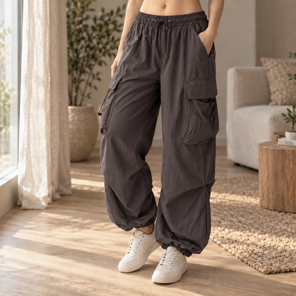 Cargo-Jogginghose Brigitte – Baggy mit Kordelzug