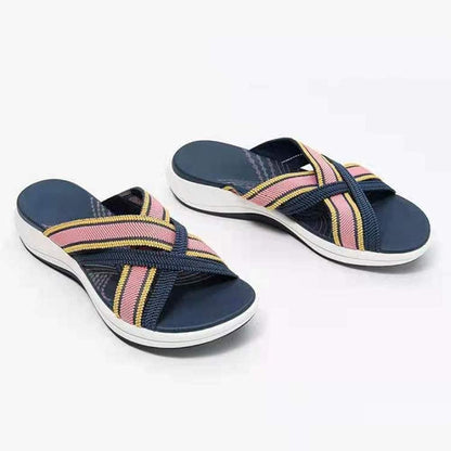 Aerynna™ | Orthopädische Komfort-Cross-Slide-Sandalen
