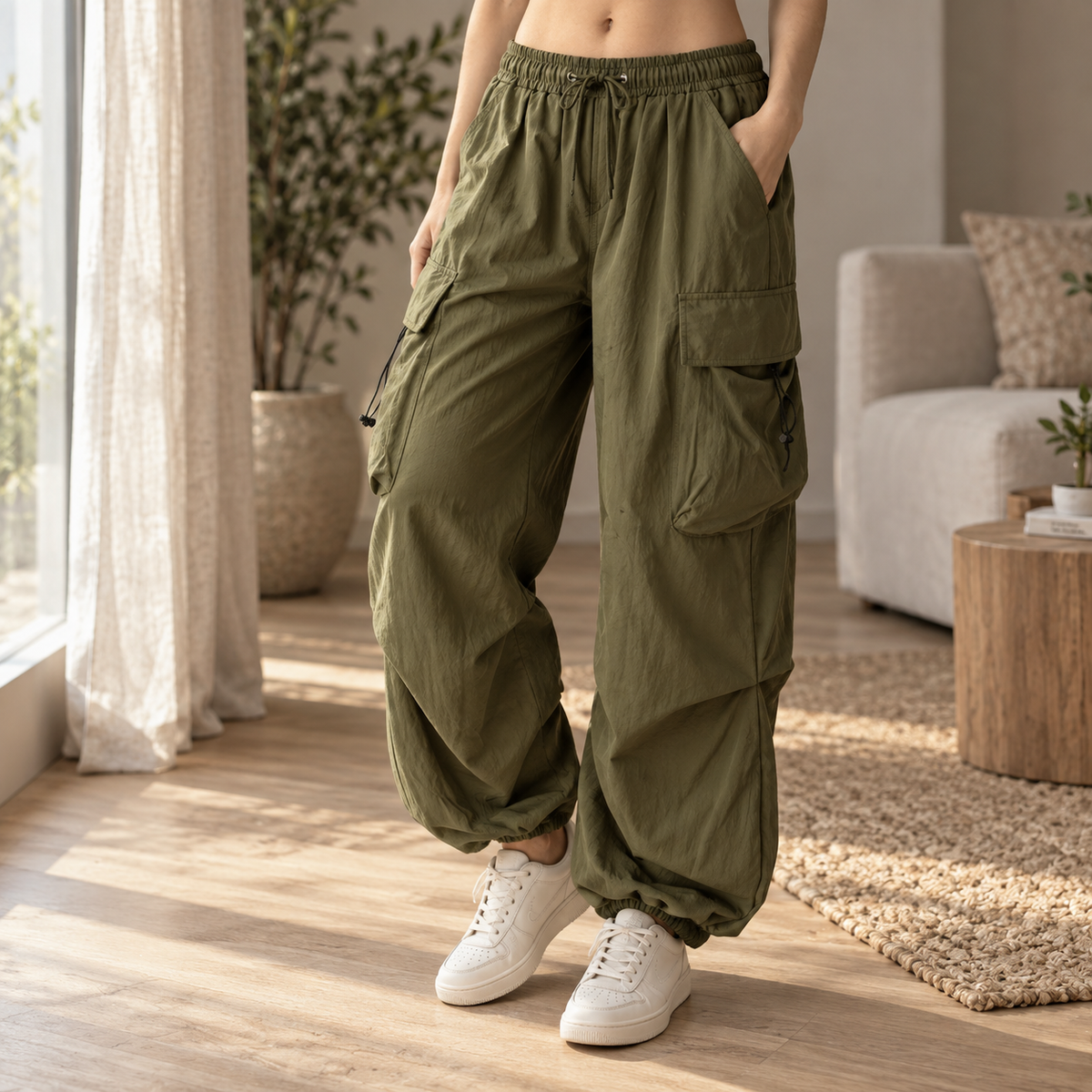 Cargo-Jogginghose Brigitte – Baggy mit Kordelzug