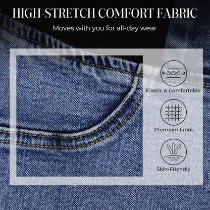 Damen Hochbundige Stretch Jeans
