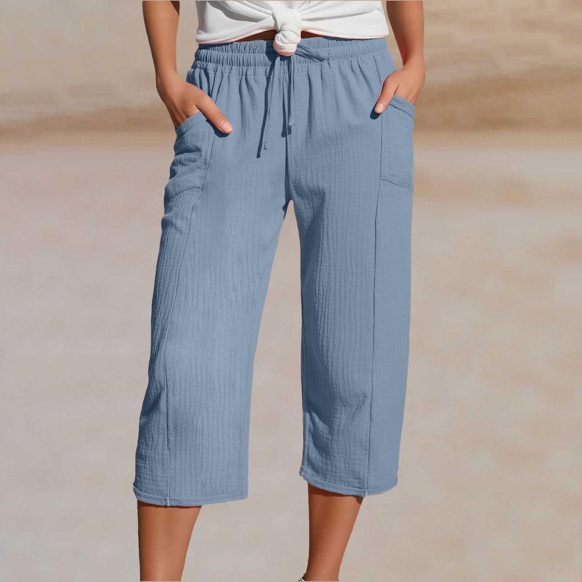 Cropped-Leinenhose Nele – Luftig & bequem