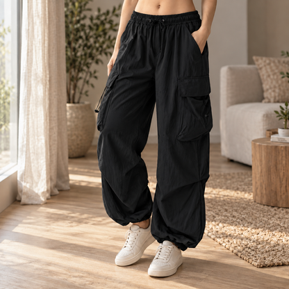 Cargo-Jogginghose Brigitte – Baggy mit Kordelzug