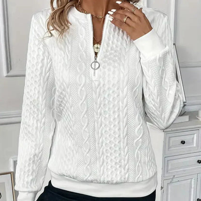 LUCIA I Pullover mit Reißverschluss