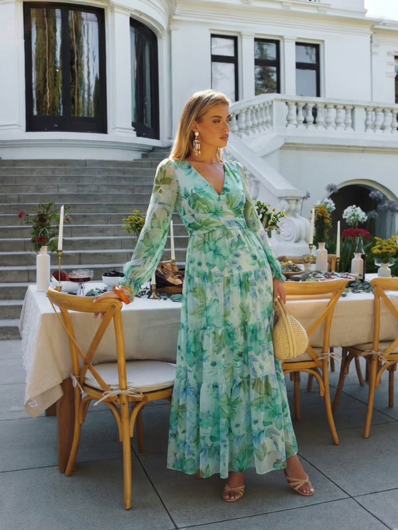 ALTHEA | FLORAL MAXI-KLEID