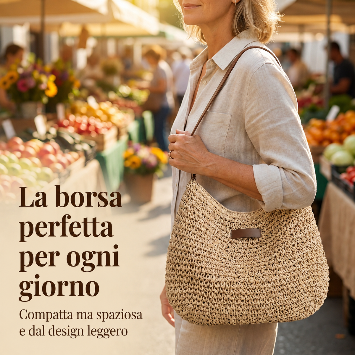Simona | Elegante Geflochtene Tasche