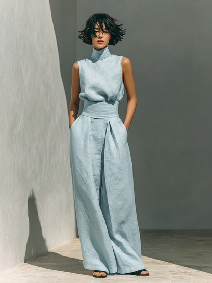 Livia – Minimalistisches Set aus Baumwolle und Leinen