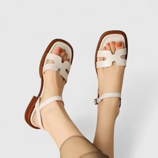 Elena | Elegante Flache Sandalen
