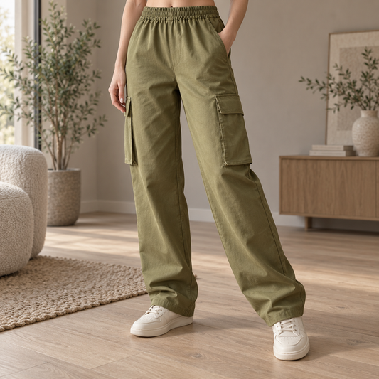 Cargo-Sweatpants Hannelore – Retro Straight-Fit