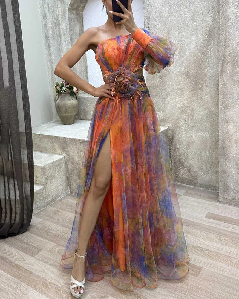 Ameliah | Elegantes Split-Kleid