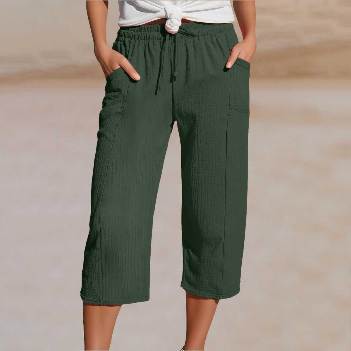 Cropped-Leinenhose Nele – Luftig & bequem
