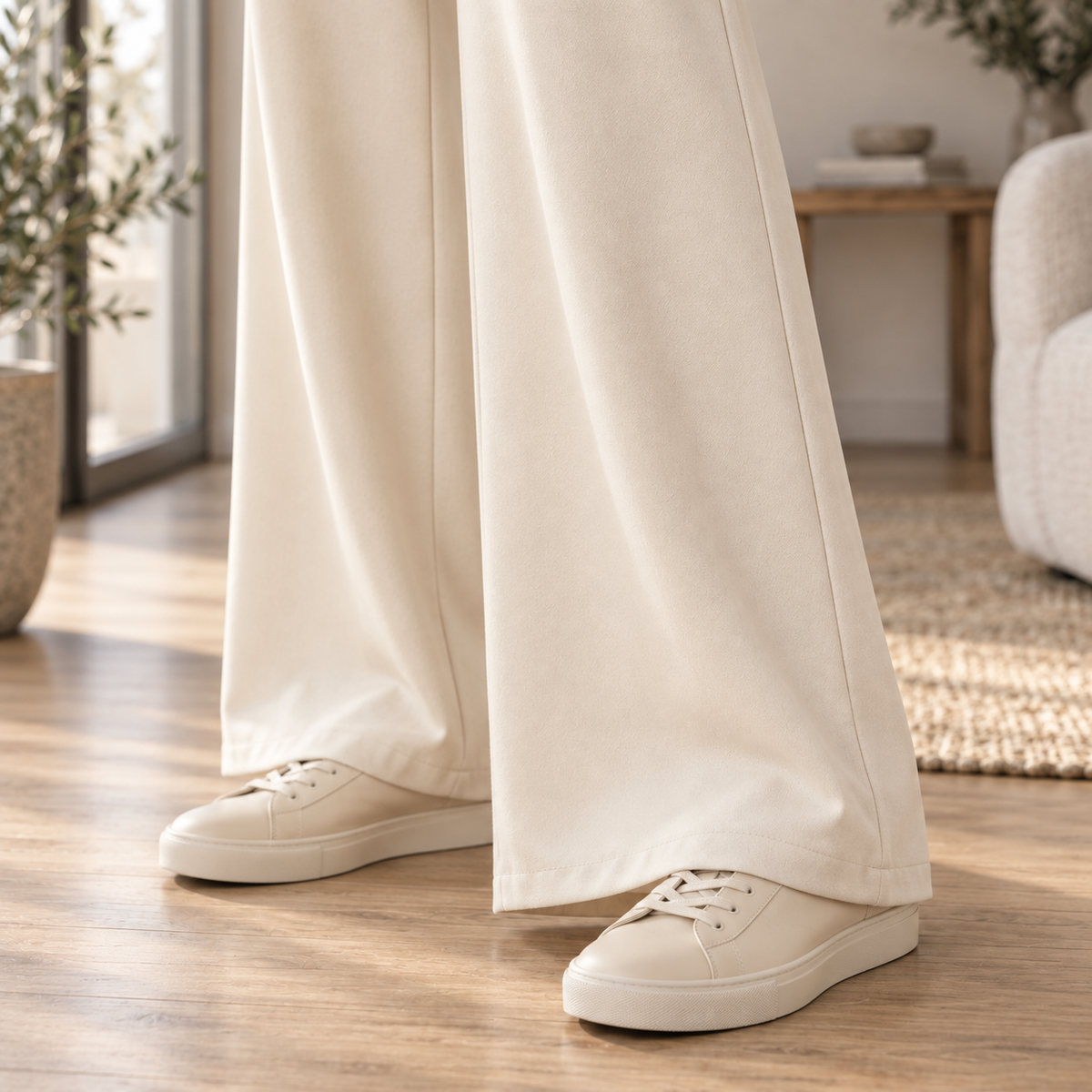 Weite High-Waist-Hose Christa – Ausgestellter Schnitt