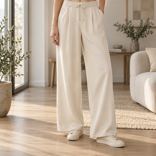 Weite High-Waist-Hose Christa – Ausgestellter Schnitt