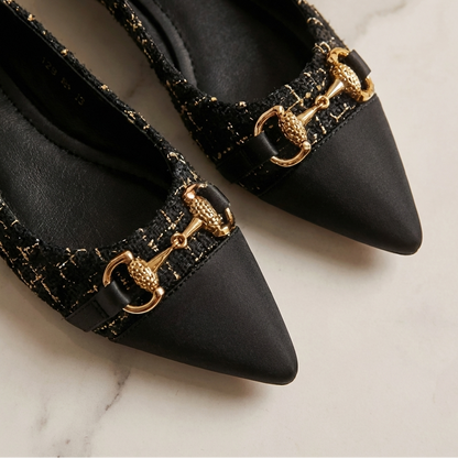 Verona Tweed Ballerinas