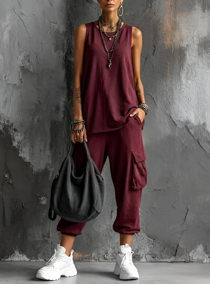 Valentina | Lässiger, weicher Overall mit Taschen