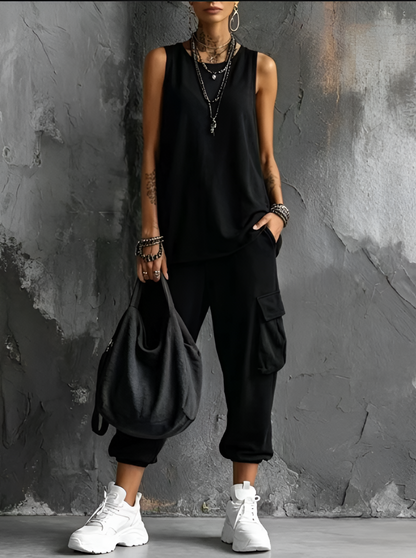 Valentina | Lässiger, weicher Overall mit Taschen