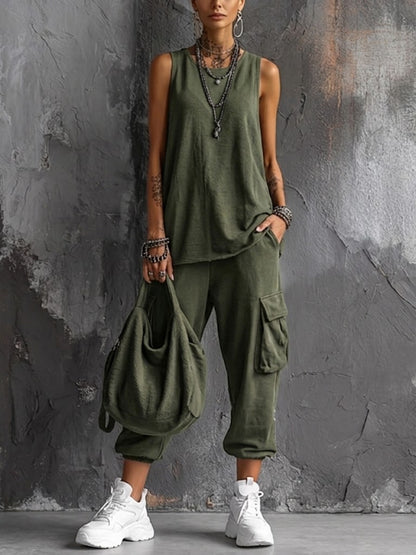 Valentina | Lässiger, weicher Overall mit Taschen