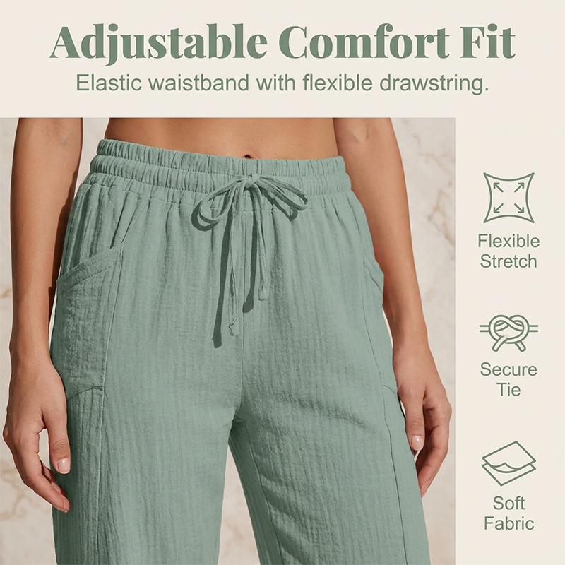 Cropped-Leinenhose Nele – Luftig & bequem