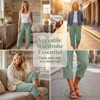 Cropped-Leinenhose Nele – Luftig & bequem