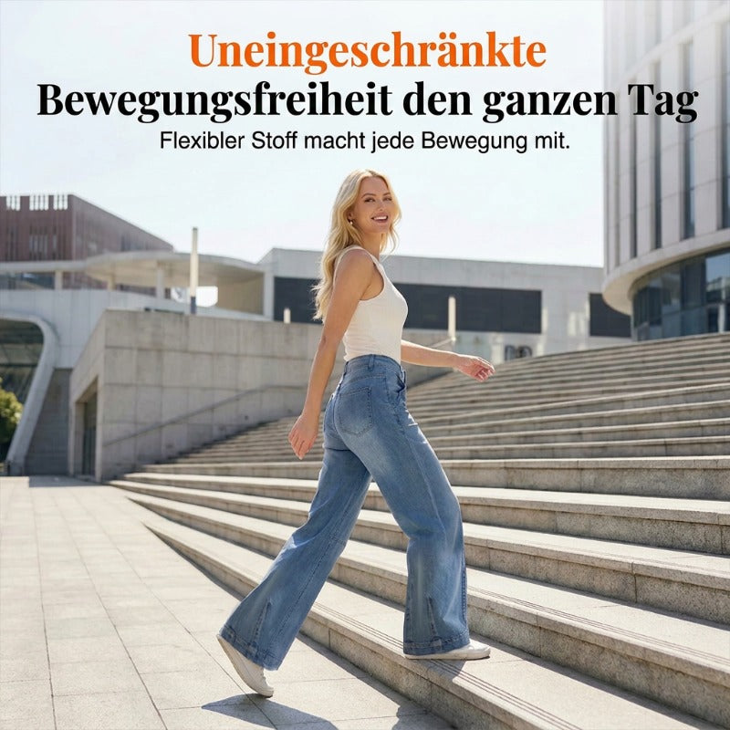 Weite Jeanshose Greta – Vintage-Waschung